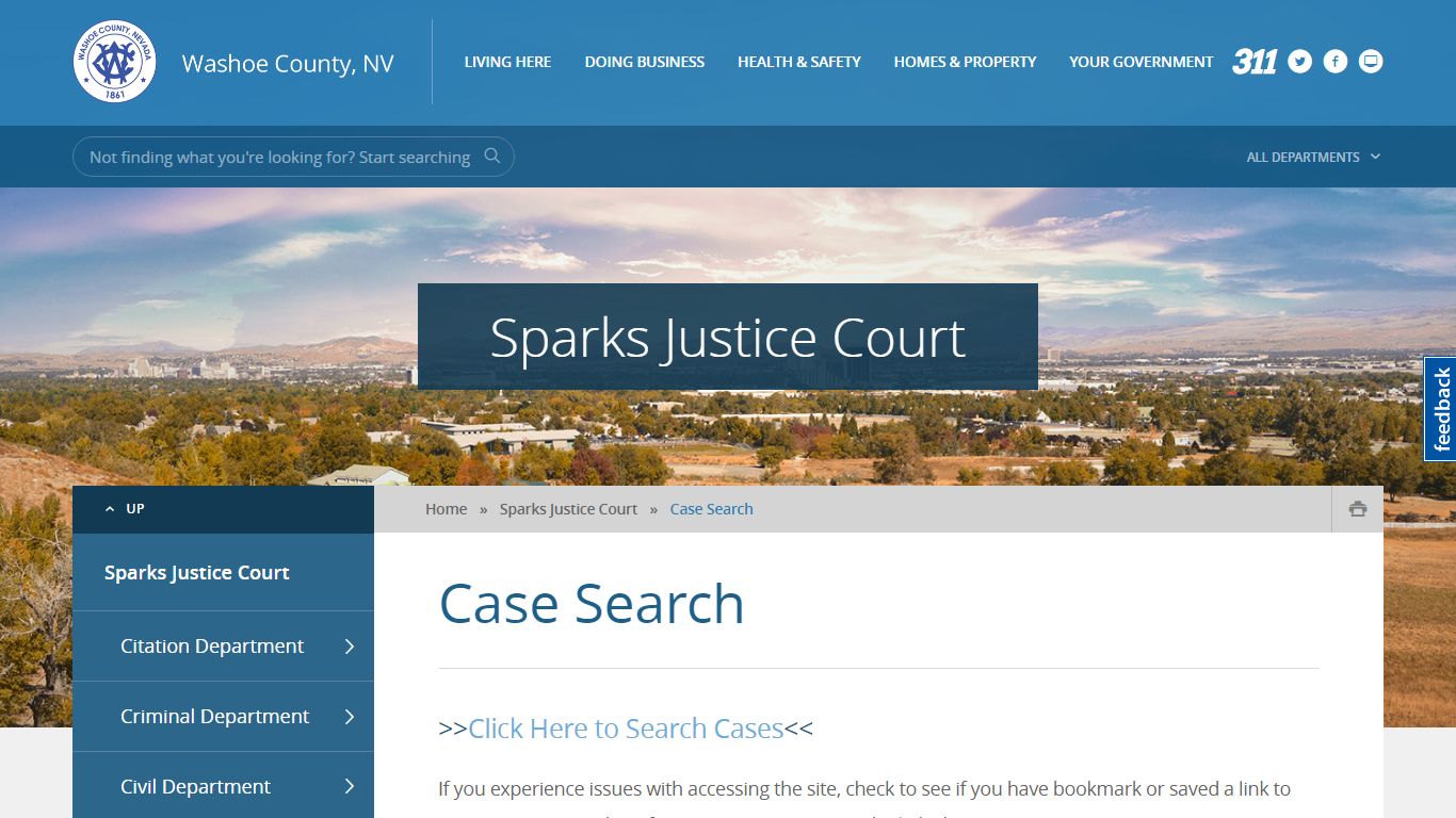 Case Search - Washoe County, NV